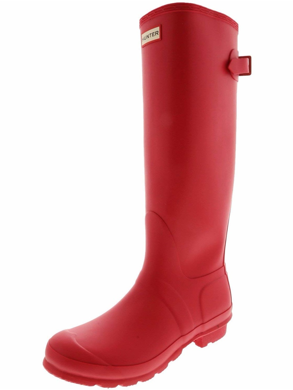 Hunter Womens Original Tall Adjustable Wellington Waterproof Rubber Boot, size 7